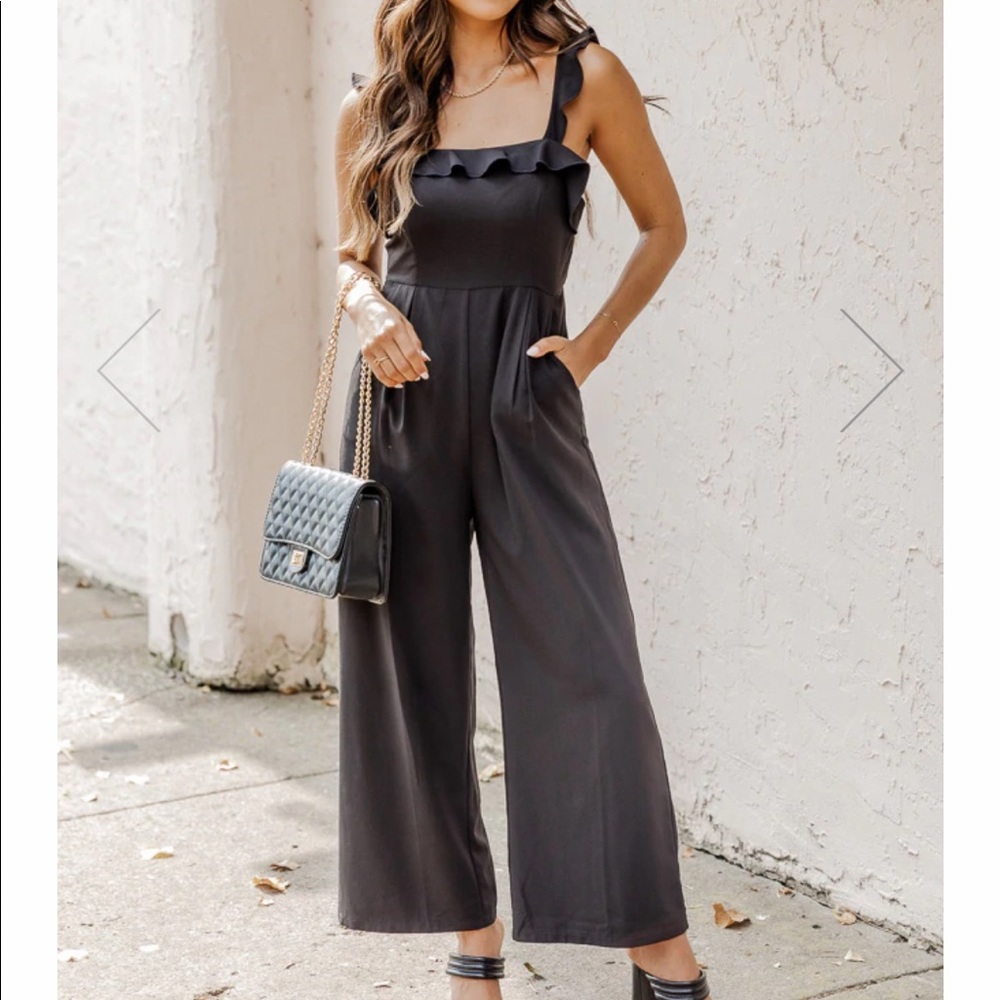 Women’s black one piece jumpsuit